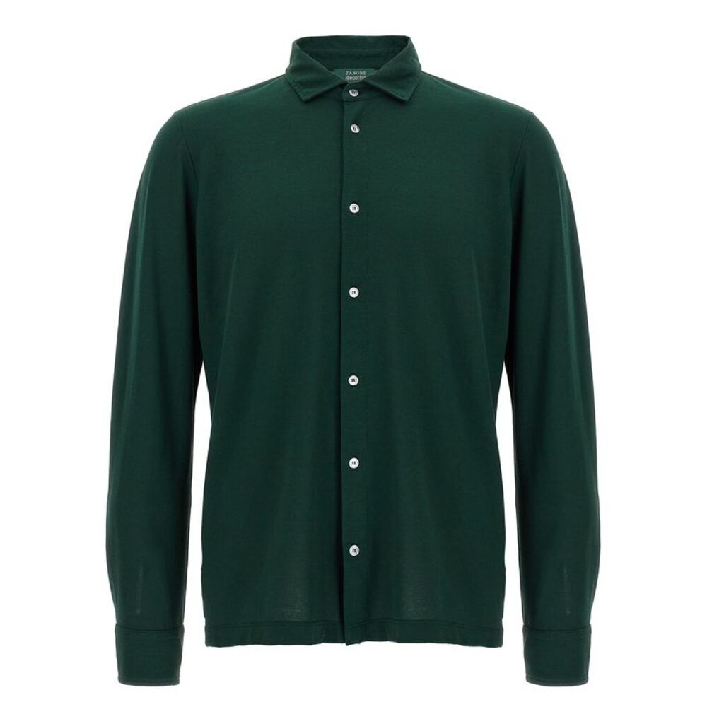 ZANONE Bicolor Cotton Men's Blouse